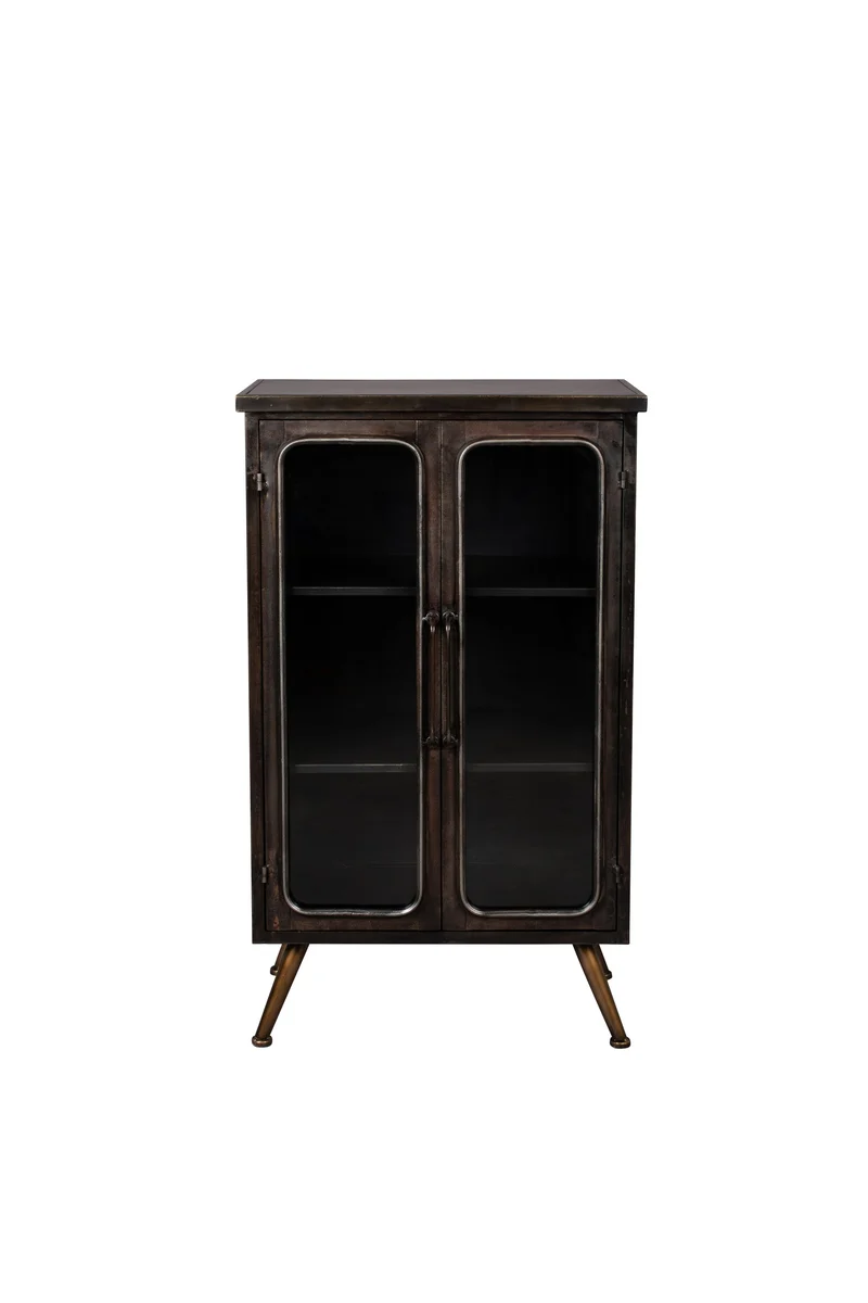 Dutchbone Schrank Denza – Schwarz, Eisen, 35 × 60 × 100 cm