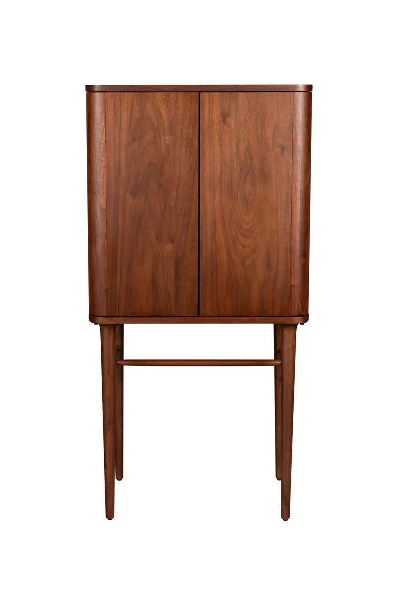 Dutchbone Schrank Morrison – Braun, Nussbaumfurnier, 45 × 62 × 125 cm