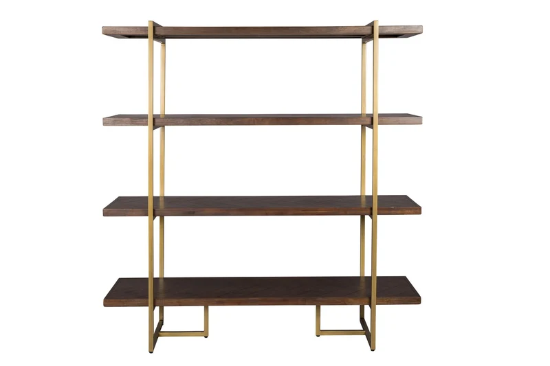Dutchbone Regal Class – Braun, Akazienfurnier, 40 × 140 × 146 cm