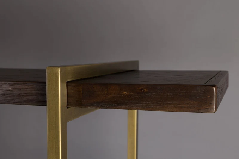 Dutchbone Regal Class – Braun, Akazienfurnier, 40 × 140 × 146 cm