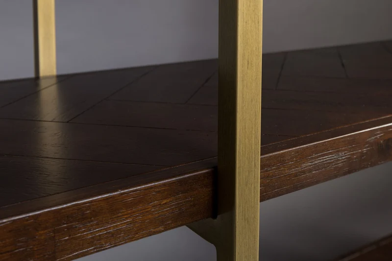 Dutchbone Regal Class – Braun, Akazienfurnier, 40 × 140 × 146 cm
