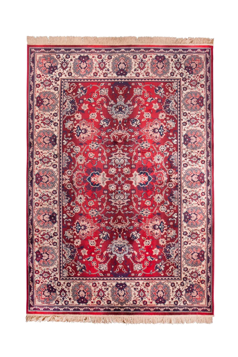 Dutchbone Teppich Bid 200 × 300 cm Old – Rot, Viskose