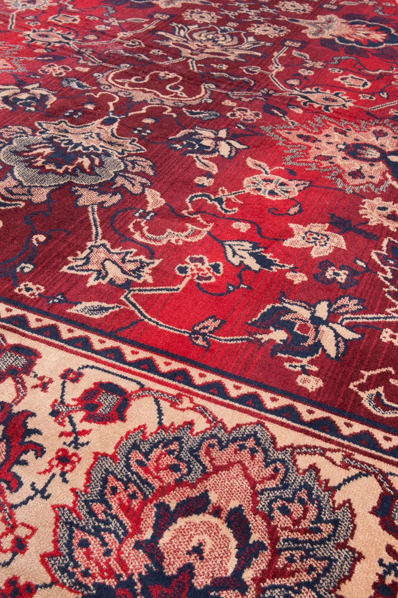 Dutchbone Teppich Bid 200 × 300 cm Old – Rot, Viskose