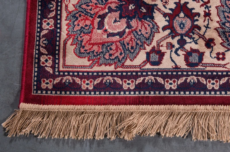 Dutchbone Teppich Bid 200 × 300 cm Old – Rot, Viskose