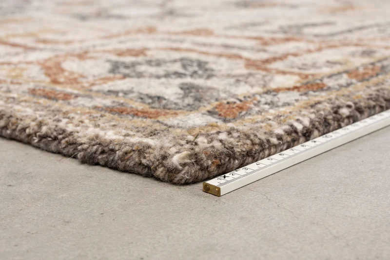 Dutchbone Teppich Amori 200 × 300 cm Grey Brick – Wolle