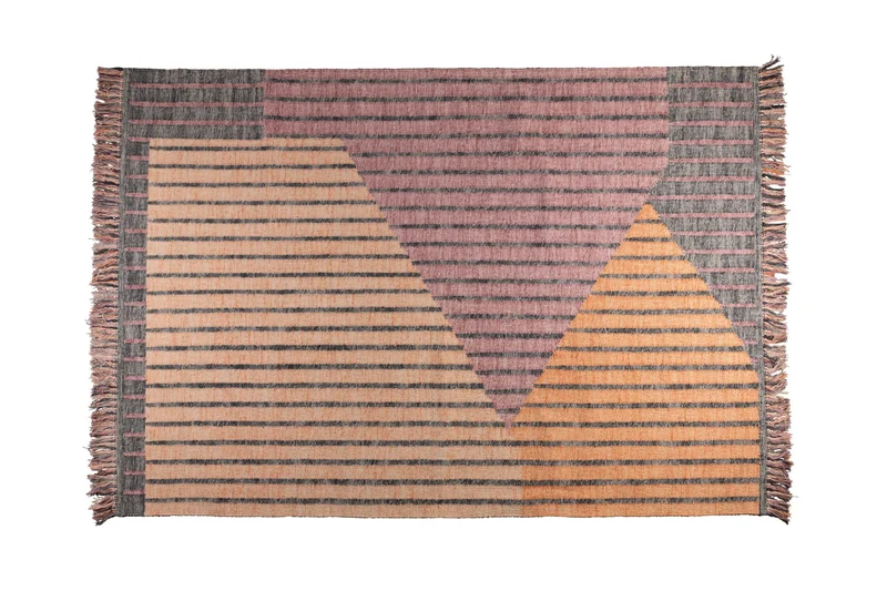 Dutchbone Teppich Hampton 160 × 230 cm Lilac – Baumwolle