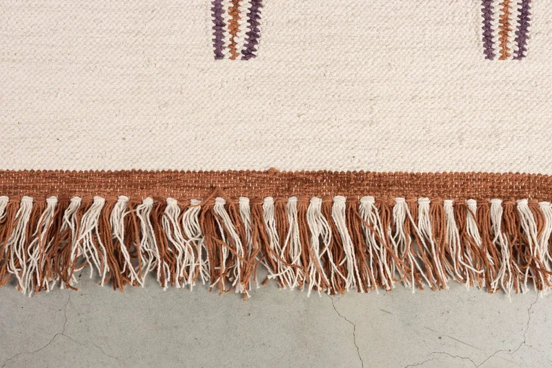 Dutchbone Teppich Gambit 160 × 230 cm – Beige, Baumwolle