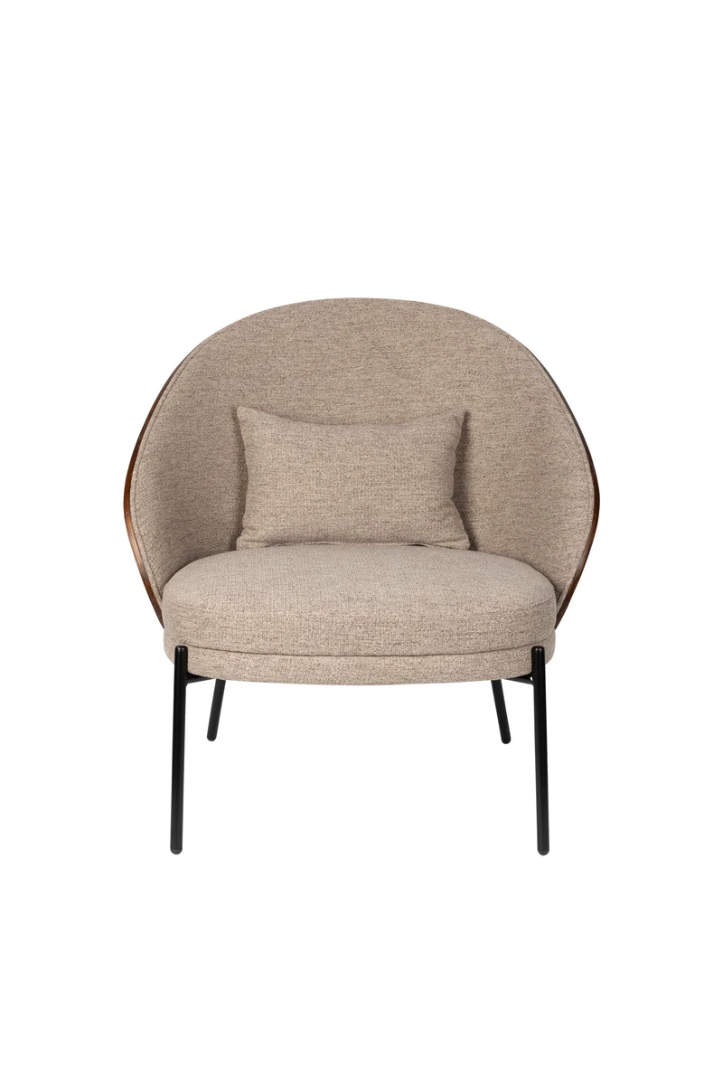 Dutchbone Loungesessel Rodin – Beige, Stoff, 72 × 77,5 × 82 cm