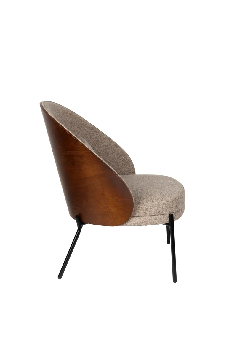 Dutchbone Loungesessel Rodin – Beige, Stoff, 72 × 77,5 × 82 cm