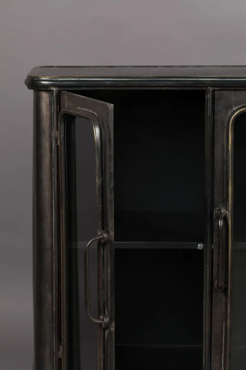 Dutchbone Sideboard Denza – Schwarz, Eisen, 37 × 100 × 80 cm