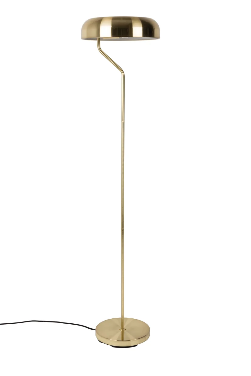 Dutchbone Stehleuchte Eclipse – Messing, 30 × 30 × 130 cm