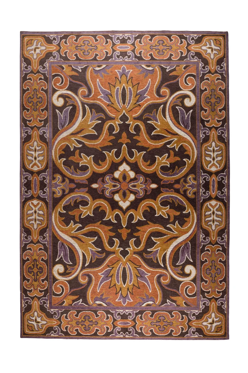 Dutchbone Teppich Bashmira 160 × 230 cm – Orange, Polyester
