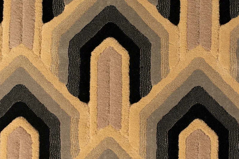 Dutchbone Teppich Lockhart 160 × 230 cm – Grün