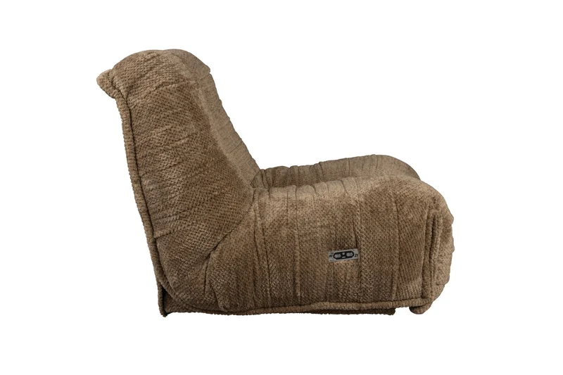 Dutchbone Loungesessel Hamilton Recliner – Braun, Stoff, 88 × 114 × 95 cm