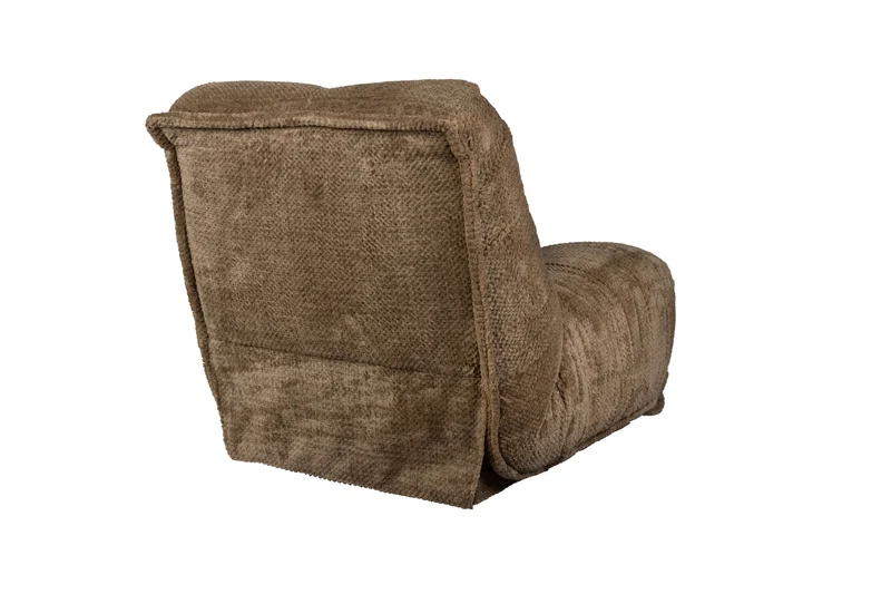 Dutchbone Loungesessel Hamilton Recliner – Braun, Stoff, 88 × 114 × 95 cm