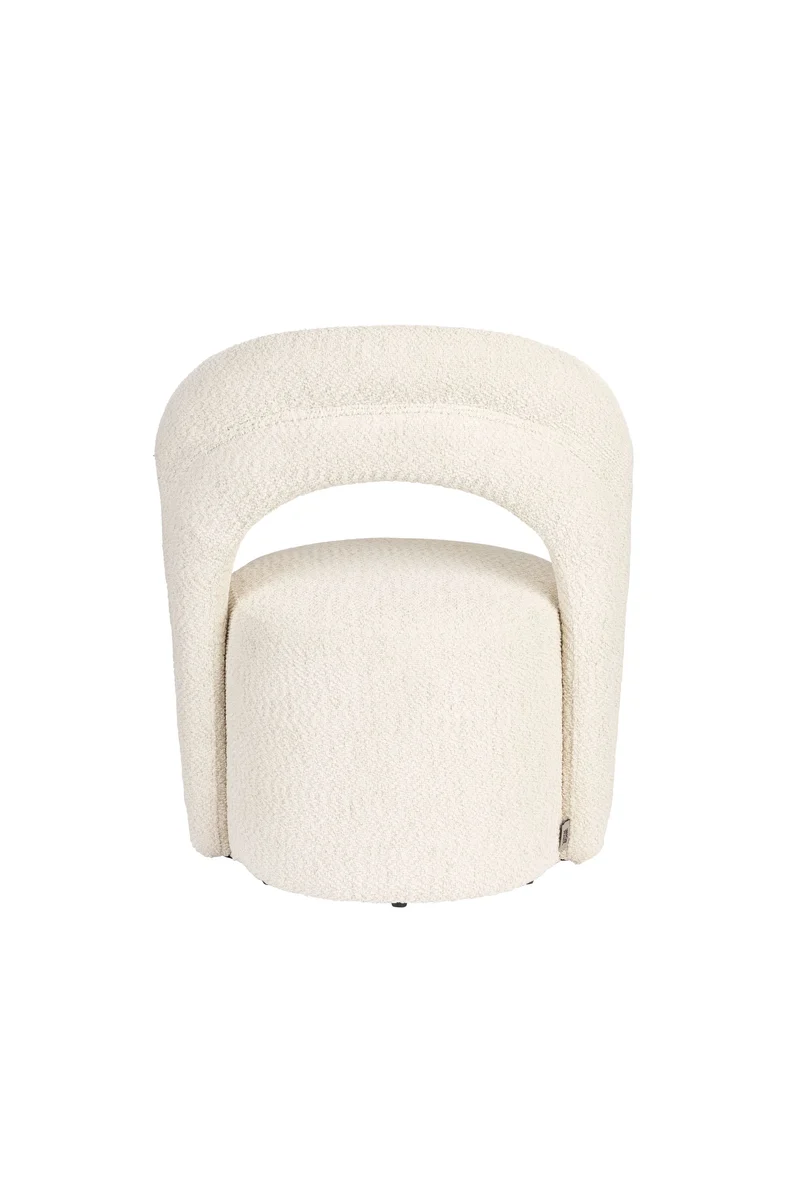 Dutchbone Loungesessel Seina Swivel – Beige, Polyester, 66 × 62,5 × 82 cm