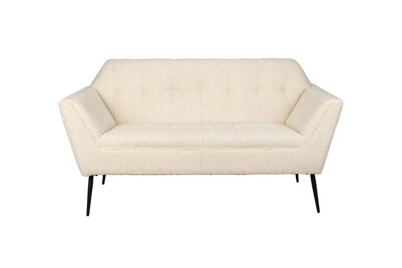 Dutchbone Sofa Kate Bouclé – Beige, 79 × 150 × 81 cm