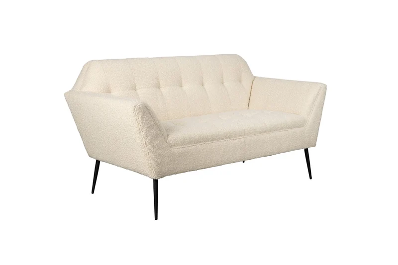 Dutchbone Sofa Kate Bouclé – Beige, 79 × 150 × 81 cm