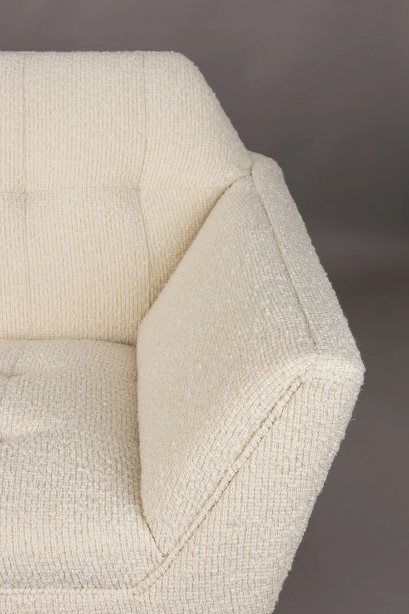 Dutchbone Sofa Kate Bouclé – Beige, 79 × 150 × 81 cm