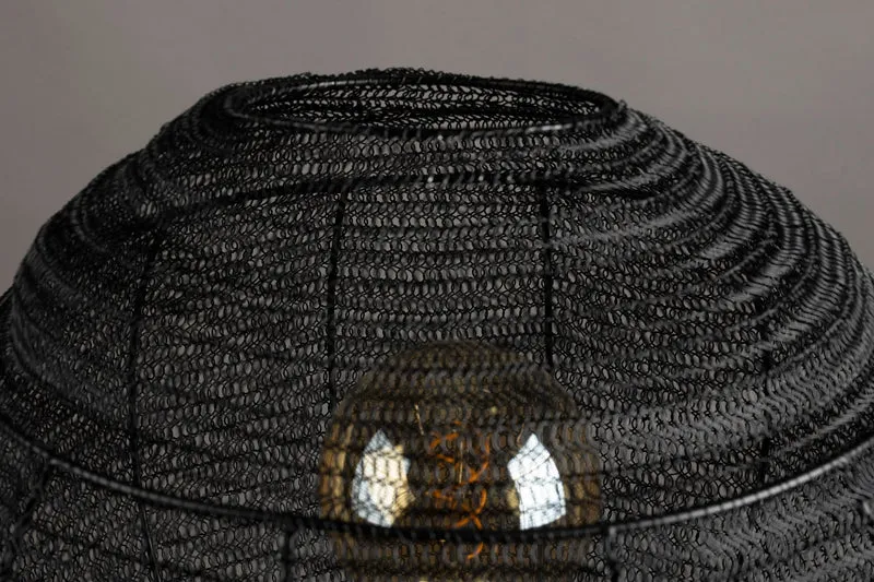Dutchbone Stehleuchte Meezan – Schwarz, Eisen, 40 × 40 × 142 cm