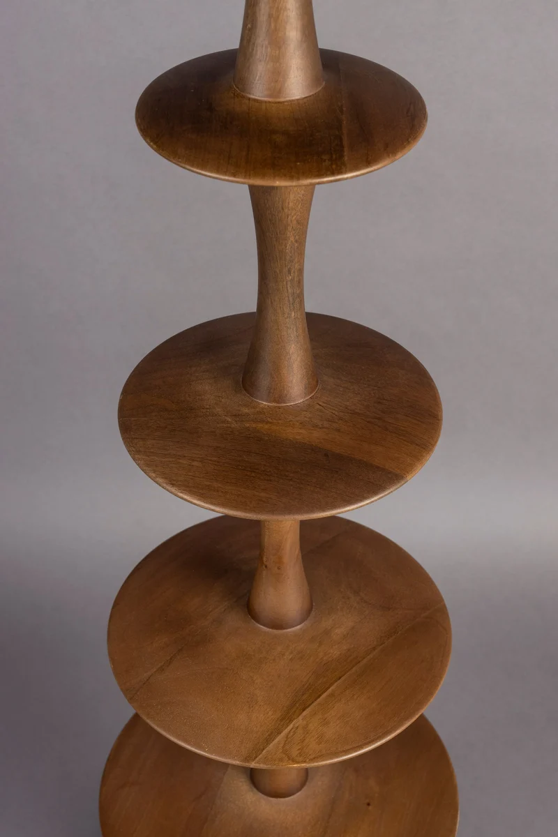 Dutchbone Stehleuchte Cath – Nussbaum, Mangoholz, 179 × 45 × 45 cm