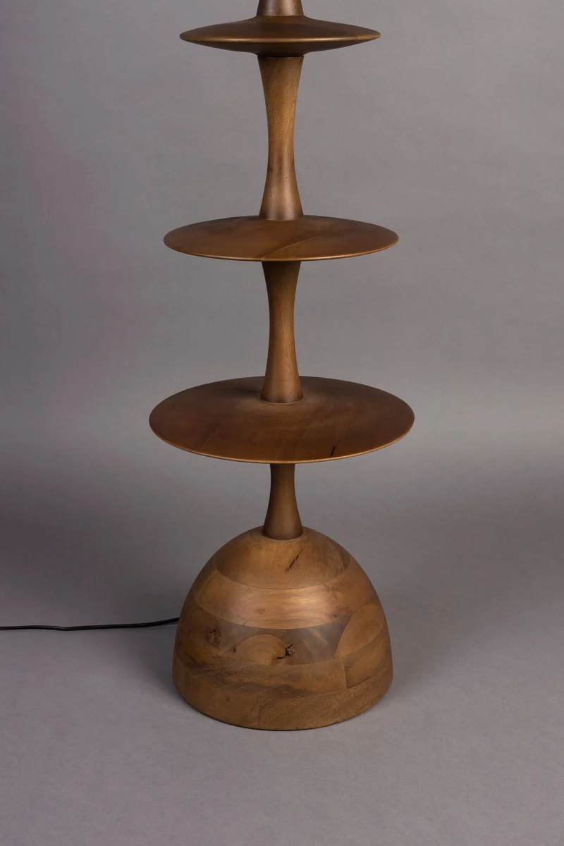 Dutchbone Stehleuchte Cath – Nussbaum, Mangoholz, 179 × 45 × 45 cm