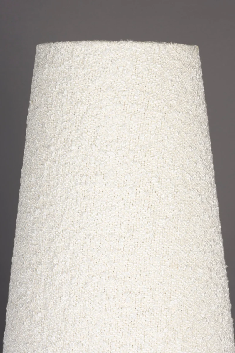 Dutchbone Stehleuchte Miki Bouclé – Beige, 41 × 41 × 166 cm