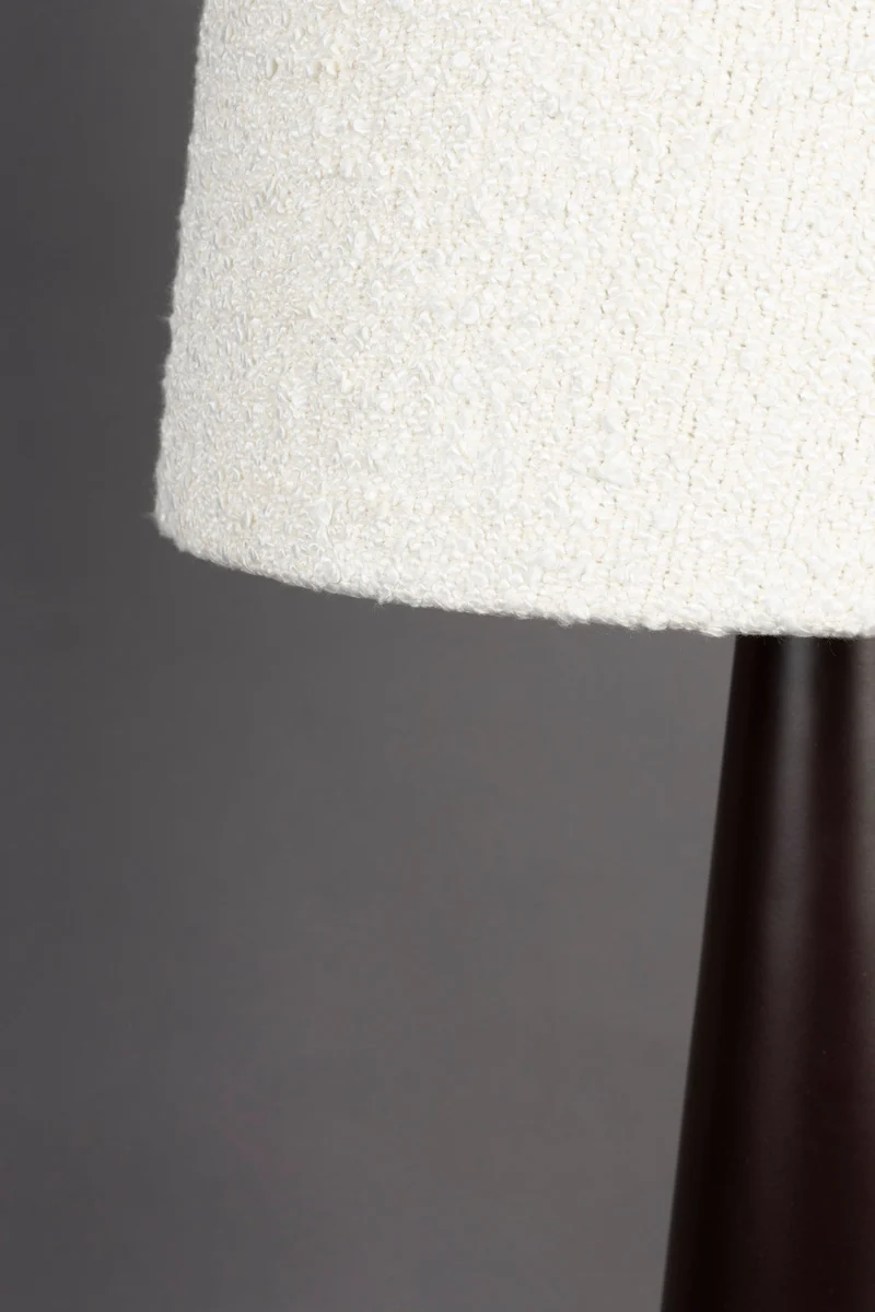Dutchbone Stehleuchte Miki Bouclé – Beige, 41 × 41 × 166 cm