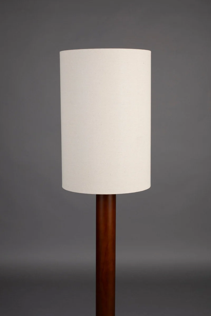 Dutchbone Stehleuchte Jones – Beige, Gummibaumholz, 35 × 35 × 140 cm