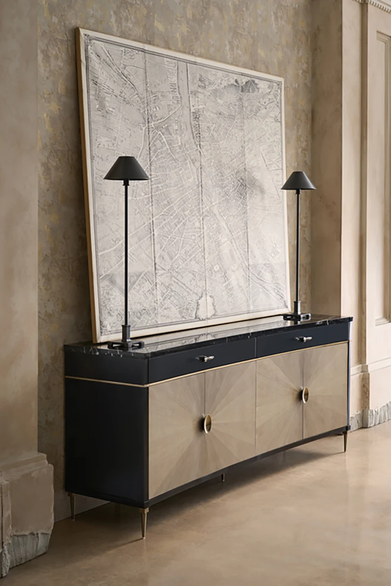 Caracole Noir Sideboard Buffet CLA-023-212 von instylior