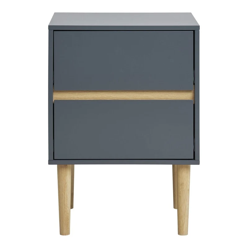 House Nordic Beistelltisch Bisley – Grau, 40 × 35 × 55 cm, Holz