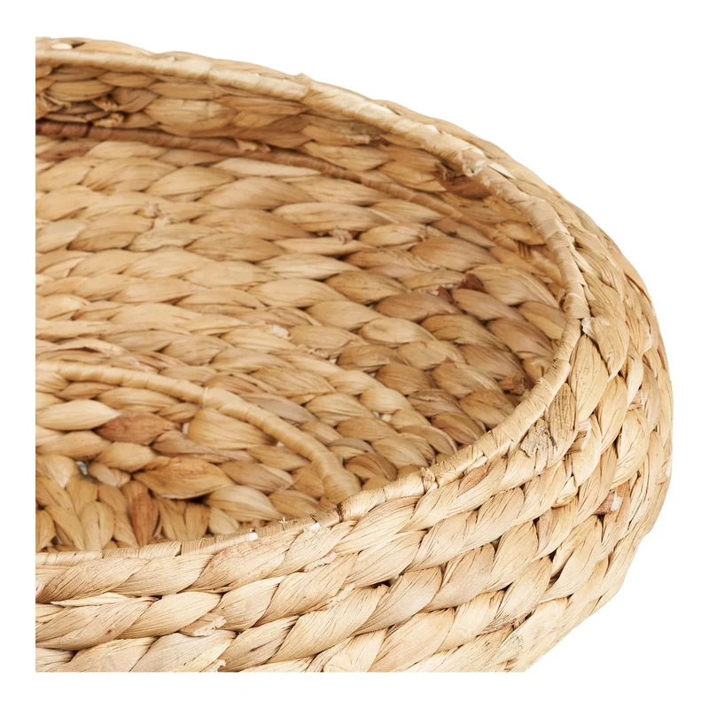 House Nordic Tablett Frellesvig – Wasserhyazinthe, natur, Ø 40 × 12 cm
