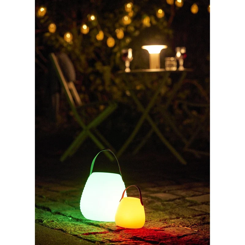 House Nordic Derry LED-Lampe – wiederaufladbar, weiß, Ø 21 cm