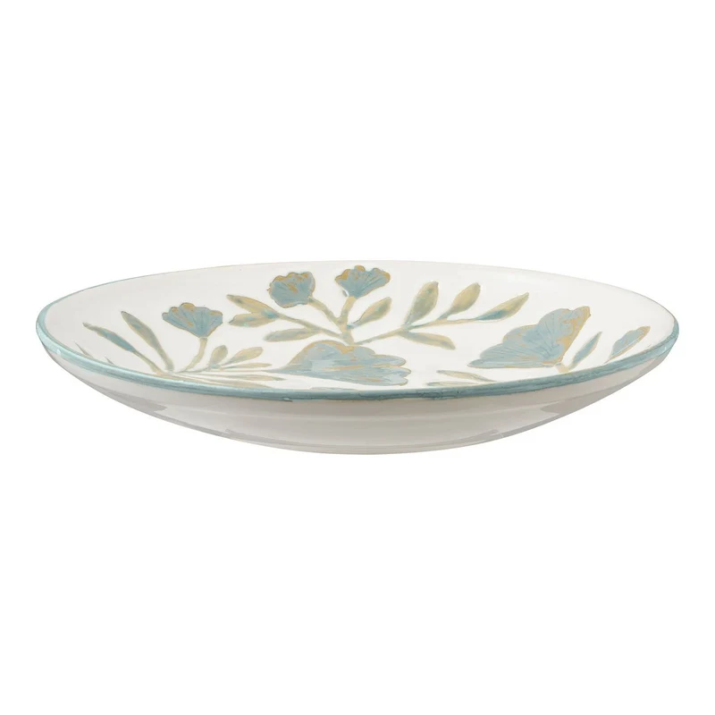 House Nordic Tablett – Keramik, Weißmischung, Ø 35,5 × 5 cm