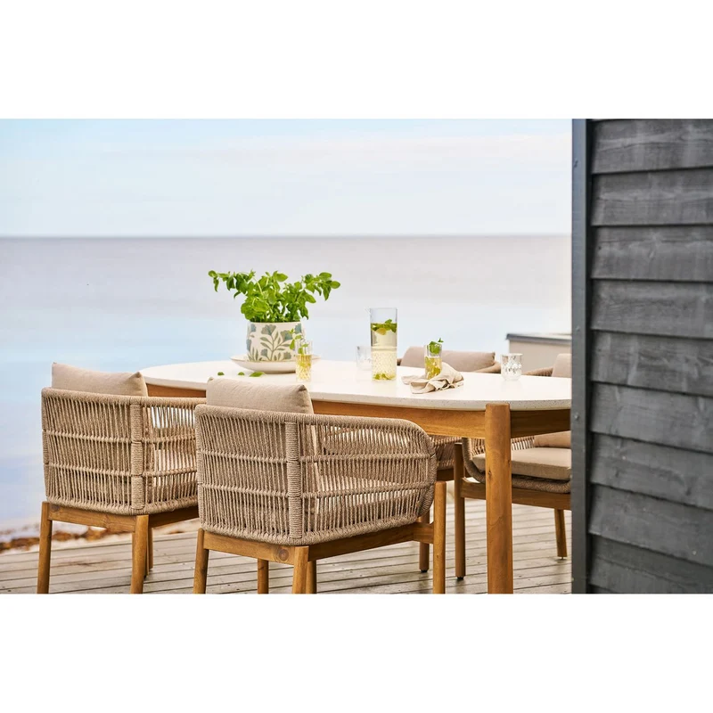 House Nordic Tablett – Keramik, Weißmischung, Ø 35,5 × 5 cm
