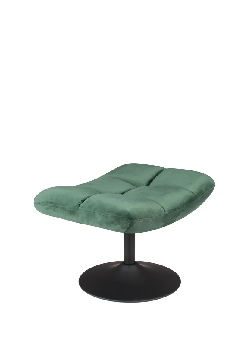 Dutchbone Hocker Bar Velvet – Grün, Stoff, 51,5 × 67 × 46 cm