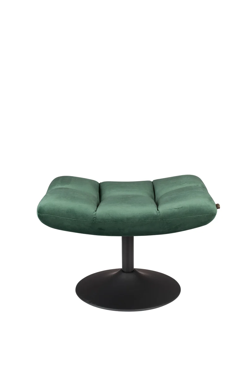 Dutchbone Hocker Bar Velvet – Grün, Stoff, 51,5 × 67 × 46 cm