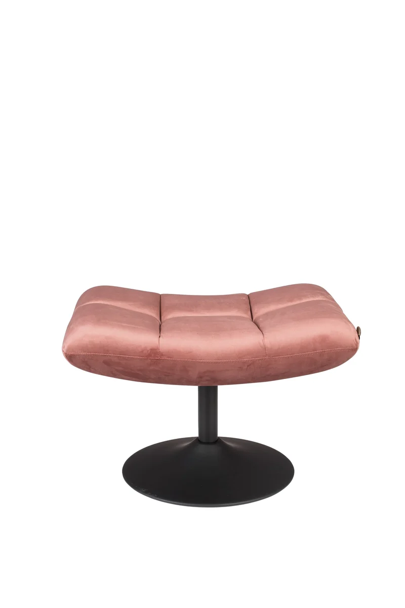 Dutchbone Hocker Bar Velvet Old – Pink, Stoff, 51,5 × 67 × 46 cm