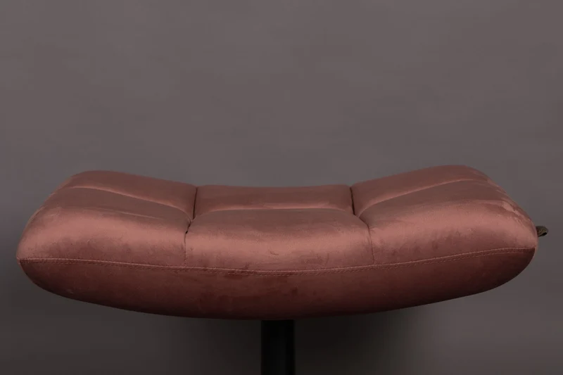 Dutchbone Hocker Bar Velvet Old – Pink, Stoff, 51,5 × 67 × 46 cm