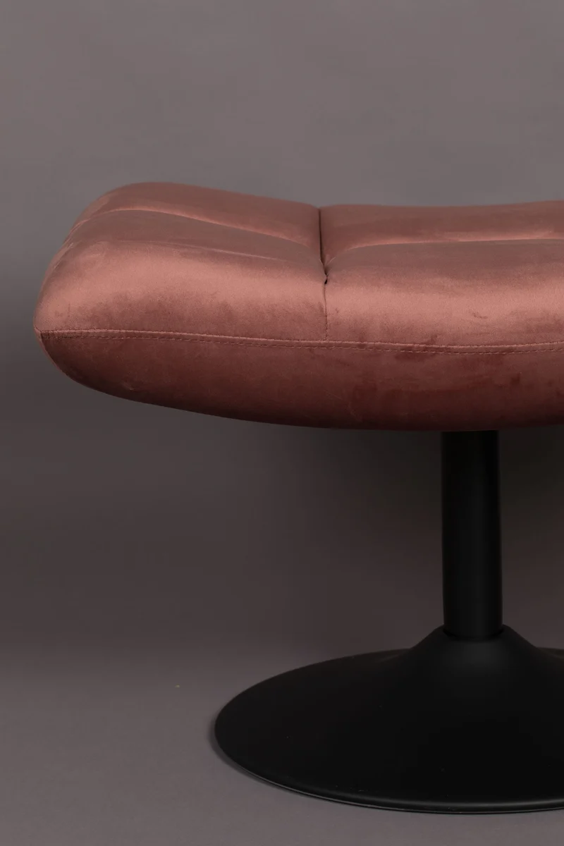 Dutchbone Hocker Bar Velvet Old – Pink, Stoff, 51,5 × 67 × 46 cm
