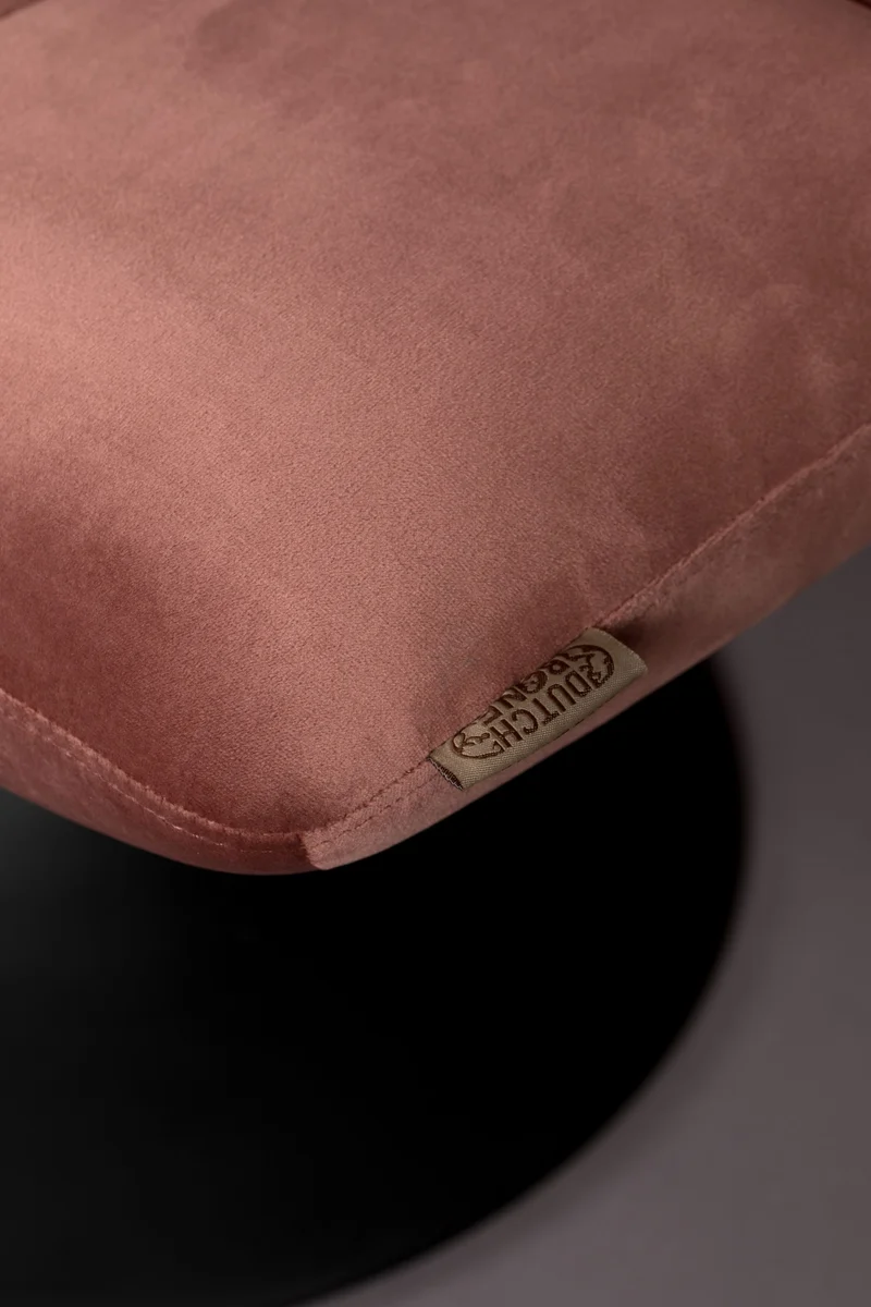 Dutchbone Hocker Bar Velvet Old – Pink, Stoff, 51,5 × 67 × 46 cm