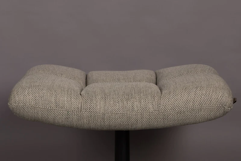 Dutchbone Hocker Bar – Hellgrau, Stoff, 51,5 × 67 × 46 cm