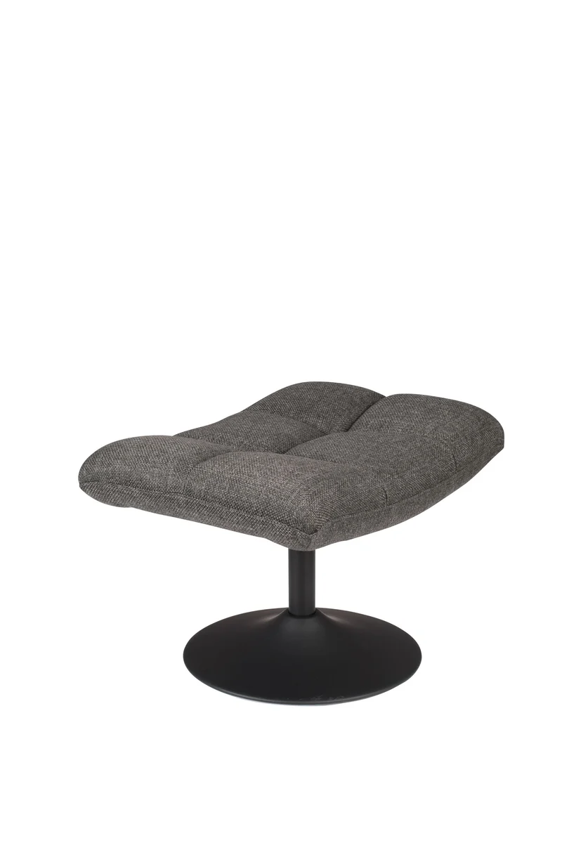 Dutchbone Hocker Bar – Dunkelgrau, Stoff, 51,5 × 67 × 46 cm
