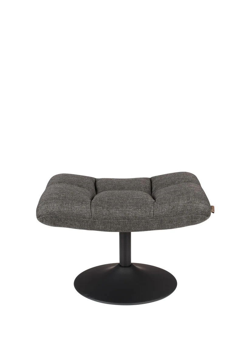 Dutchbone Hocker Bar – Dunkelgrau, Stoff, 51,5 × 67 × 46 cm