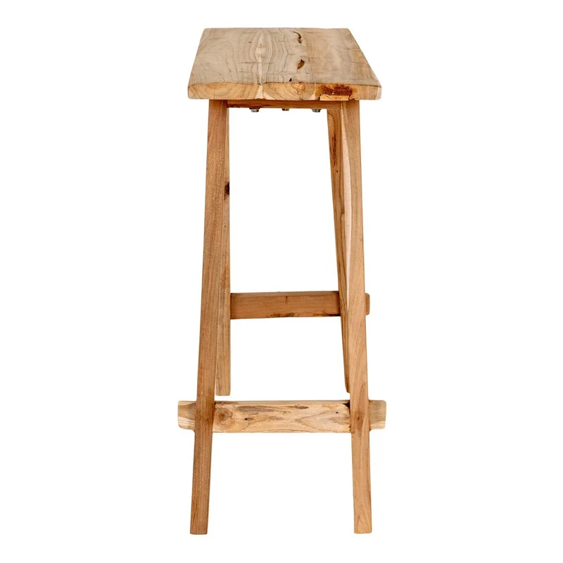 House Nordic Konsolentisch Girona – Teakholz, Natur, 90 × 30 × 80 cm