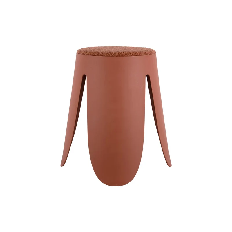 Leitmotiv Hocker Savor – Terrakotta, Kunststoff, Ø ca. 44 cm, Höhe ca. 46 cm