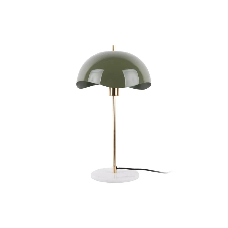 Leitmotiv Tischlampe Waved Dome – elegantes Design mit sanfter Wellenform, Eisen, Ø ca. 30 cm, Höhe ca. 53 cm