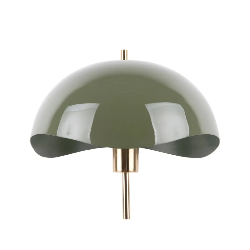 Leitmotiv Tischlampe Waved Dome – elegantes Design mit sanfter Wellenform, Eisen, Ø ca. 30 cm, Höhe ca. 53 cm