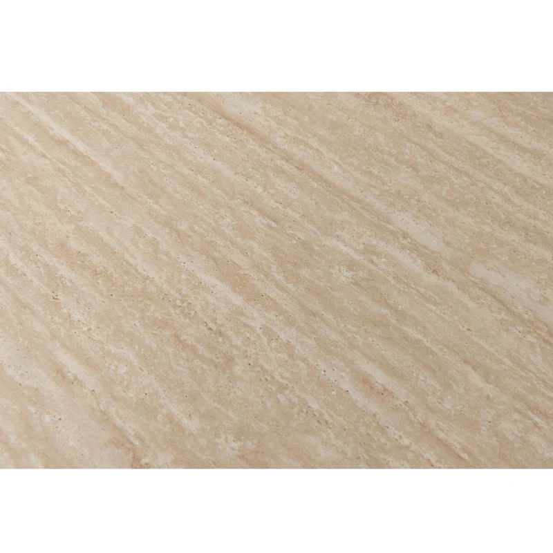 Pole to Pole Beistelltisch Craft – Keramik in Travertinoptik, Ø 50 cm