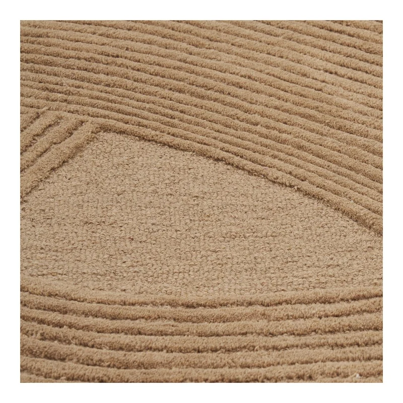 House Nordic Teppich Pune – handgetuftet, Braun, 160 × 230 cm